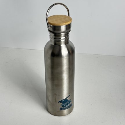Vacuum Flask With Bamboo Lid Handle